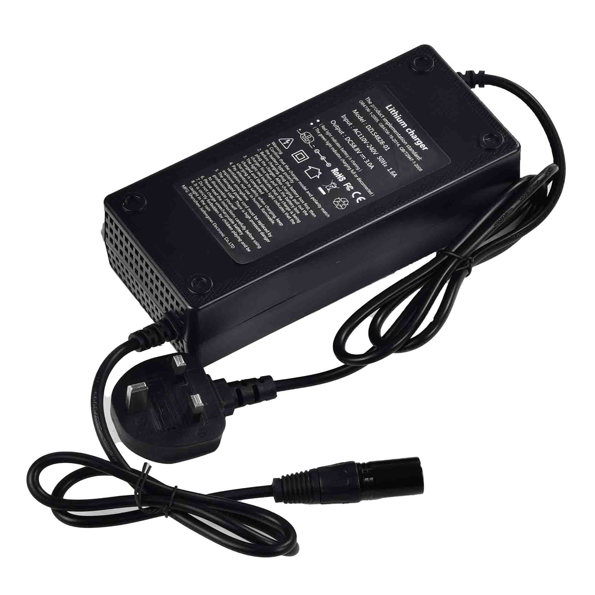 58.8V 4A Li-ion Battery Charger XLR-3P connector for 52V battery
